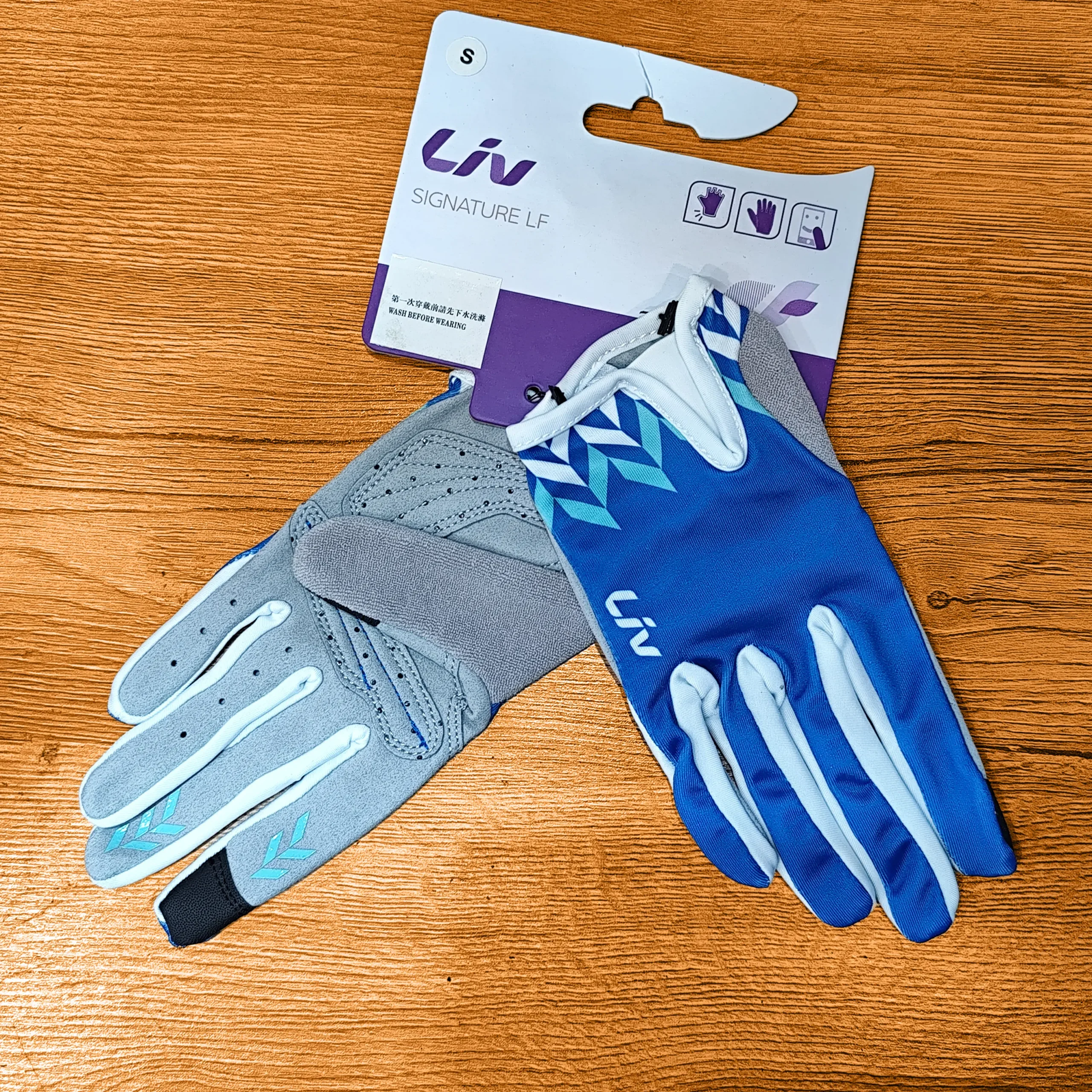 دستکش دوچرخه سواری LIV SIGNATURE LF Cycling Gloves سایز S آبی
