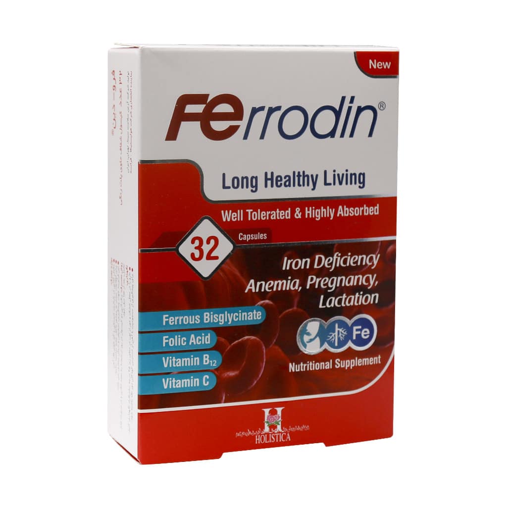 کپسول فرودین آرین سلامت سینا ۳۲ عدد - کپسول Ferrodin