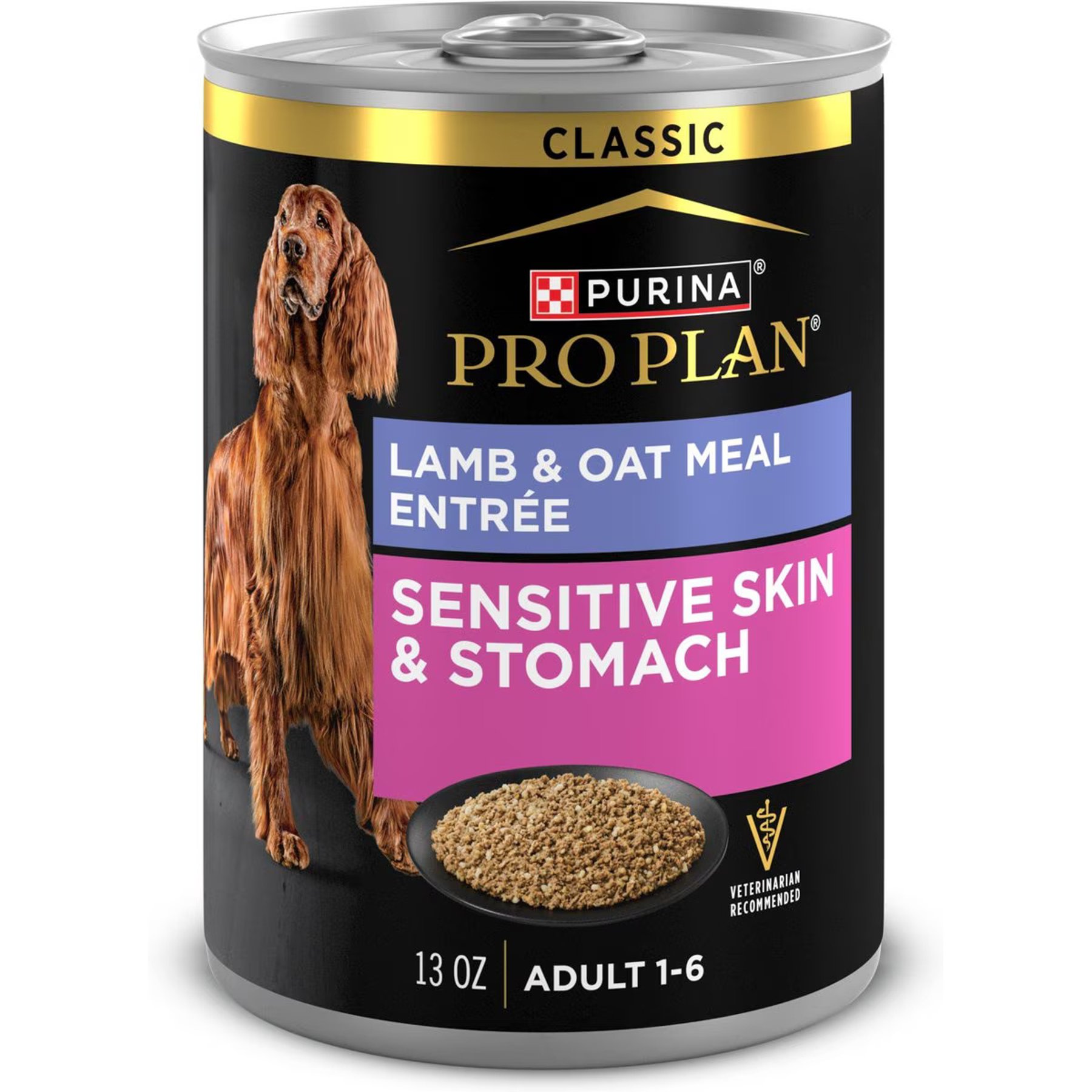 غذای مرطوب پورینا پرو پلن سگ بالغ سنسیتیو گوشت بره و جو دوسر ۴ عدد ۳۶۹ گرمی | Purina Pro Plan Sensitive Lamb & Oat 4x13oz
