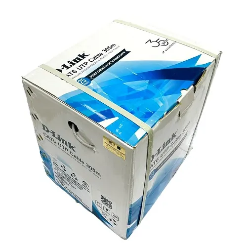 کابل شبکه CAT6 utp دی لینک مدل NCB-C6UGRYR-305-24