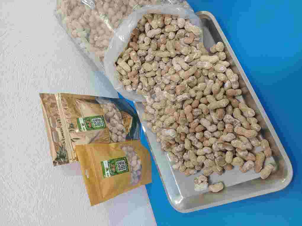 بادام زمینی غلافدار بو داده نمکی
