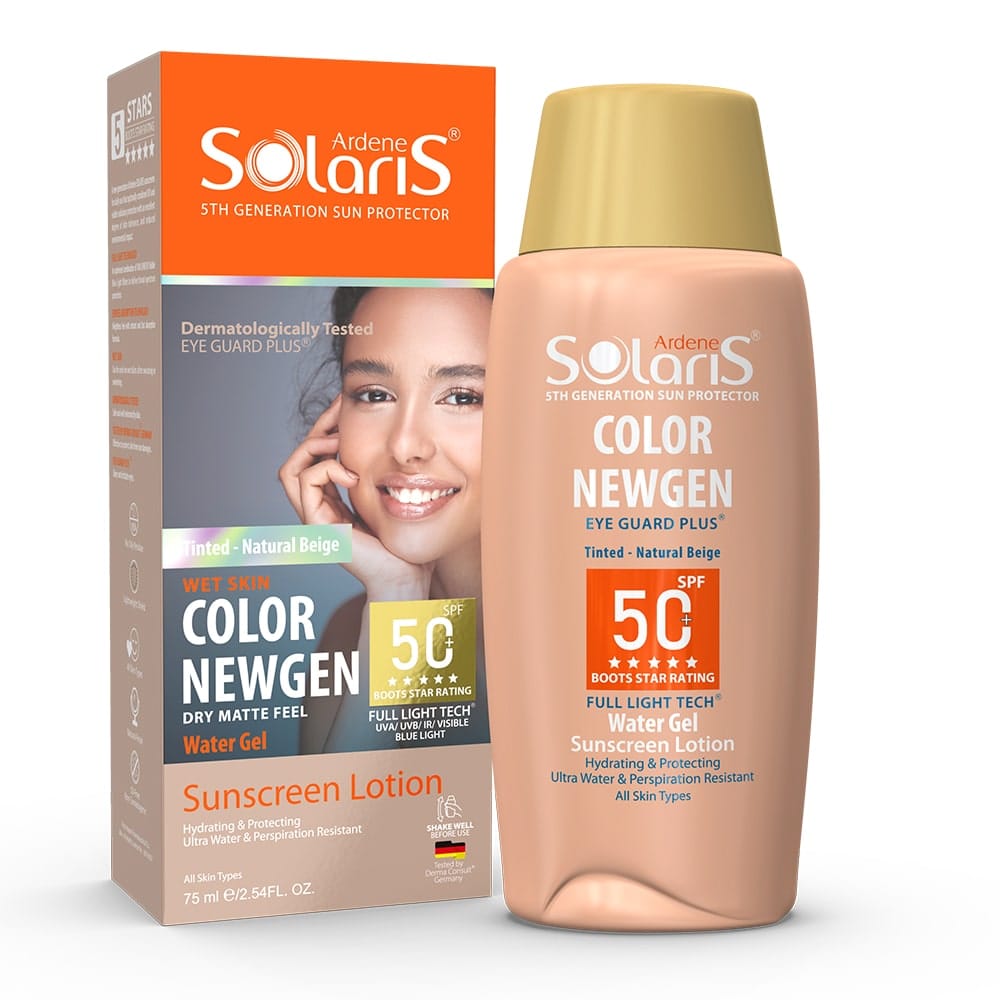 لوسیون ضد آفتاب کالر نیوژن SPF50 بژ طبیعی آردن سولاریس