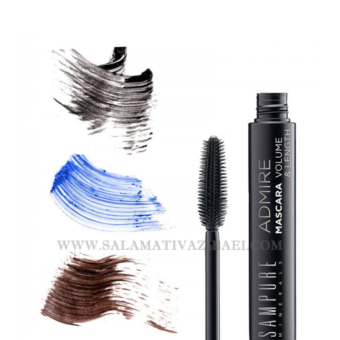 ریمل حجم دهنده و بلند کننده مینرال و ارگانیک مژه سمپیور انگلستان -SAMPURE-Volume & Length Mascara ADMIRE