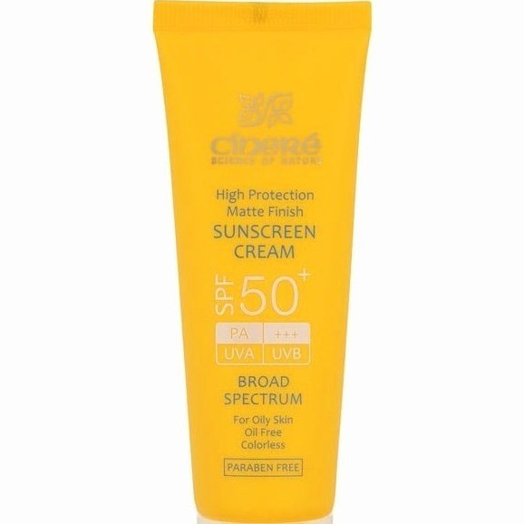 کرم ضد آفتاب سینره پوست چرب بی رنگ SPF50