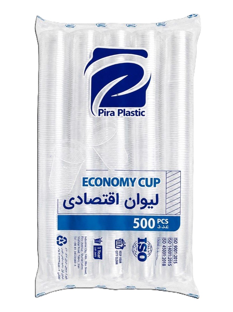 لیوان یکبارمصرف 500 عددی اقتصادی تک ظرف