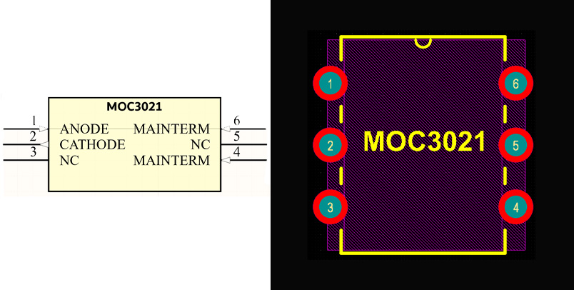 فوت پرینت MOC3021