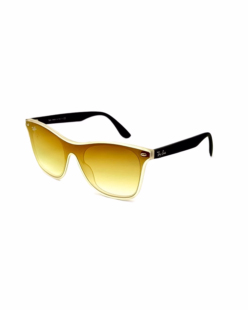 عینک آفتابی اسپرت ریبن مدل RayBan RB4440-N - فريم شيشه اي دسته مشكي عدسي هايلايت زيتوني