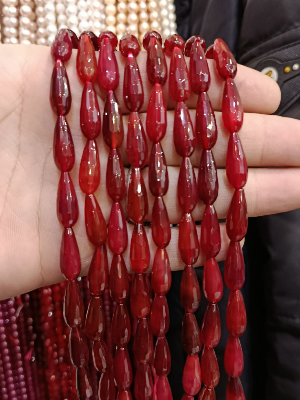 عقیق اناری تراش اشکی