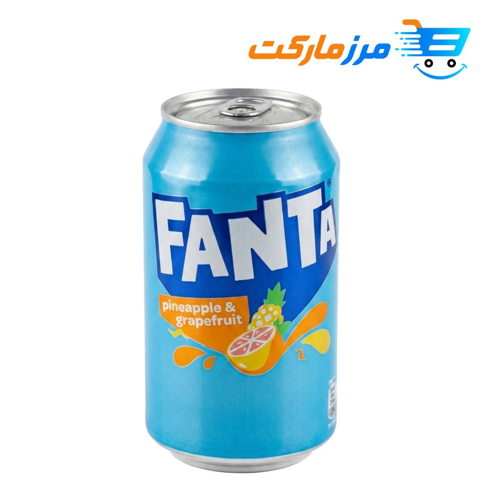 نوشابه فانتا طعم آناناس و گرین فروت حجم 330میلی لیتر