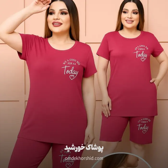 تیشرت شلوارک پشت ضبدری کد 3