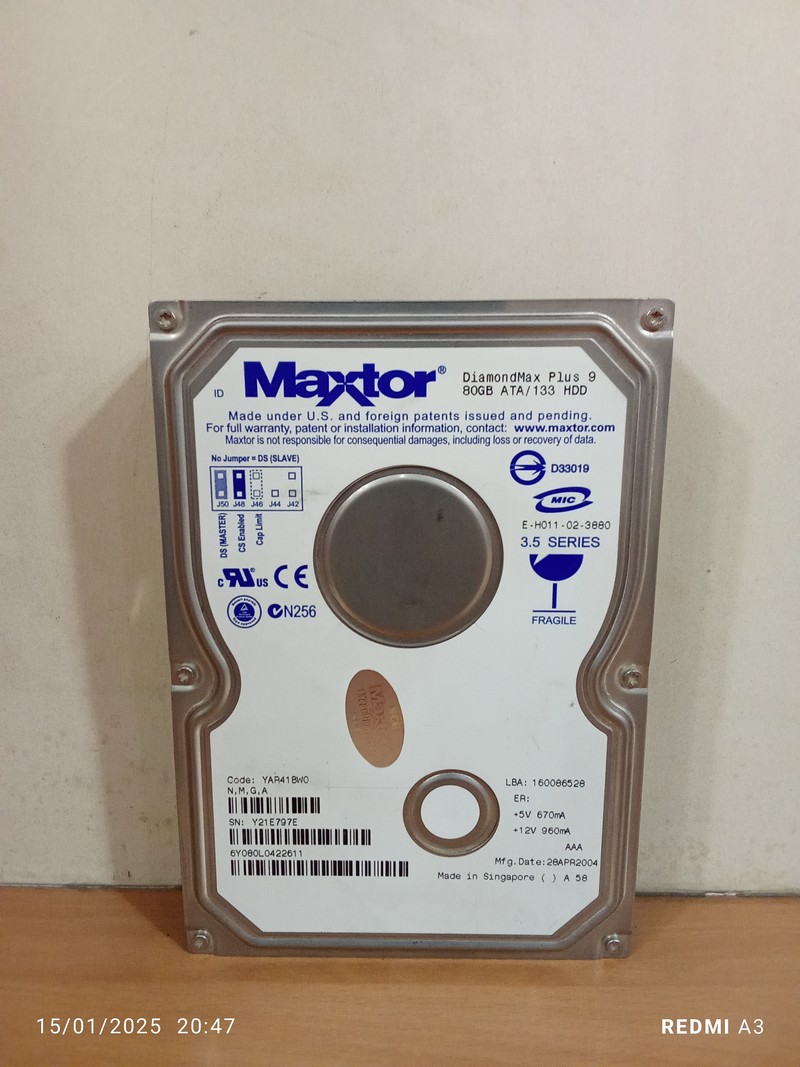 هارد 80 گیگ MAXTOR سلامت 100%