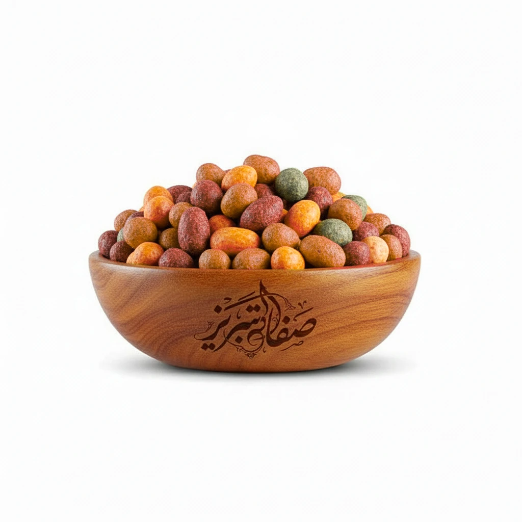 بادام زمینی مخلوط روکش دار