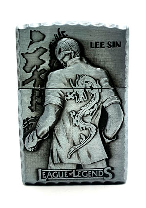 فندک زیپو طرح LEE SIN - نقره ای