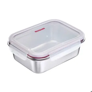 ظرف نهار استیل Stainless Steel Lunch Box وست مارک ۱۳۰۰ میلی‌لیتر