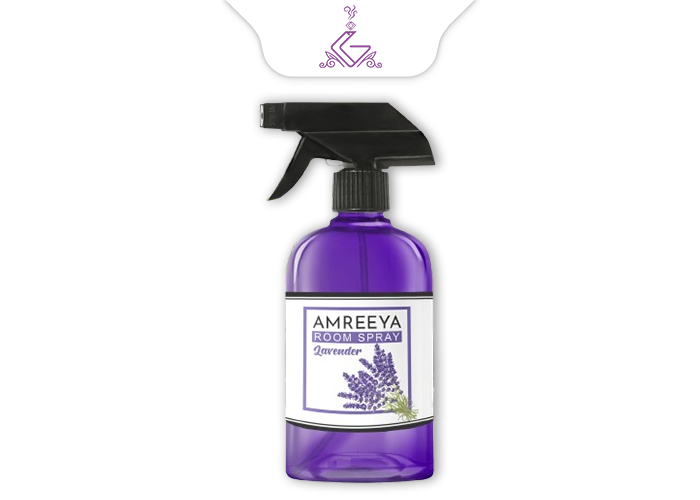 اسپری خوشبو کننده هوا مایع رایحه لوندر LAVENDER برند آمریا AMREEYA