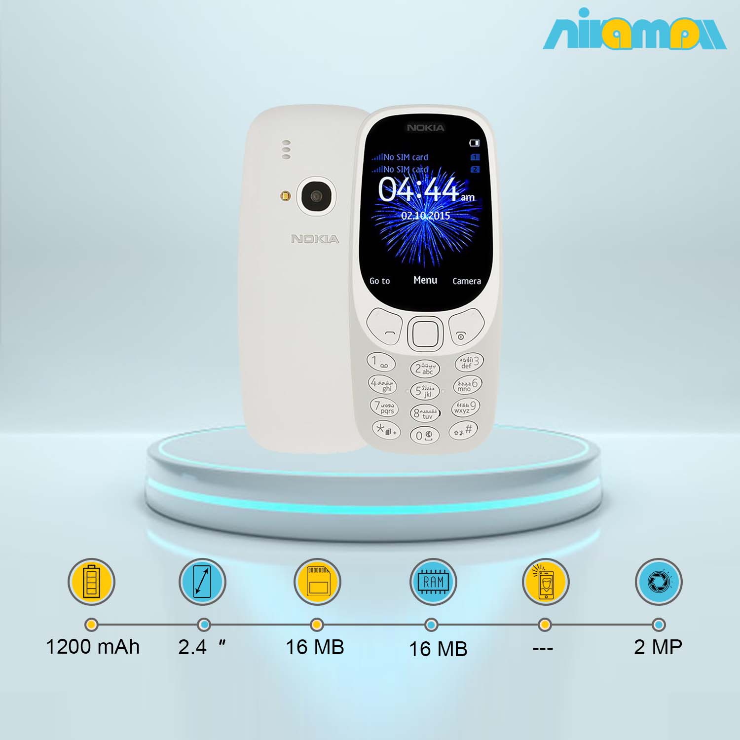 گوشی موبایل نوکیا مدل 3310 دو سیم کارت ظرفیت 16 مگابایت