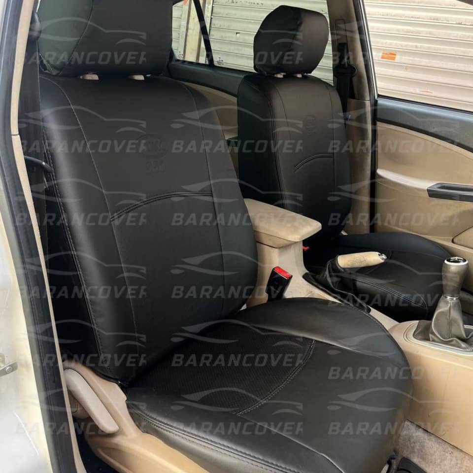 روکش صندلی ام وی ام MVM 550 چرم وسط سوزنی رنگ مشکی