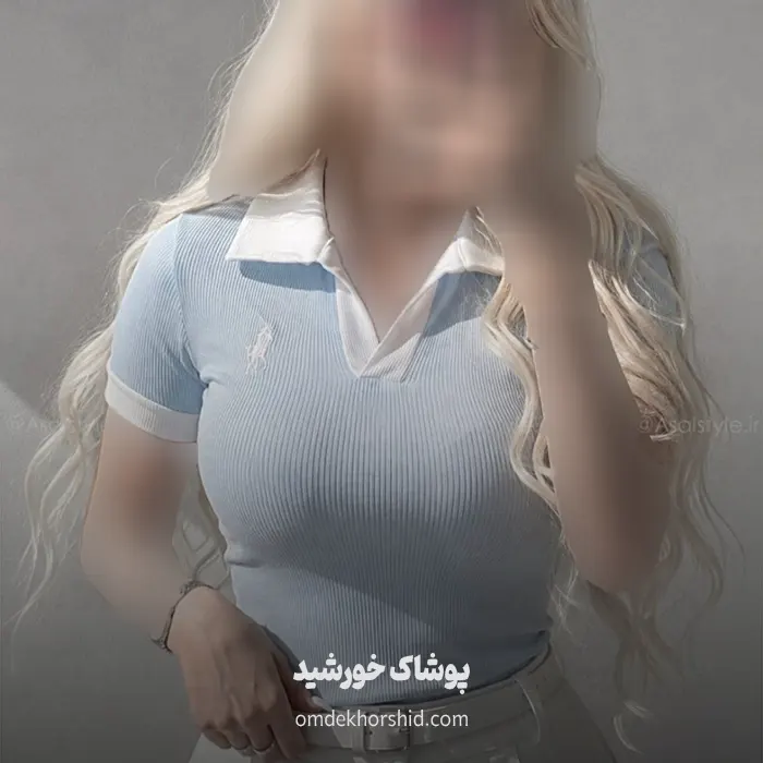 پلوشرت یقه سفید ادایی