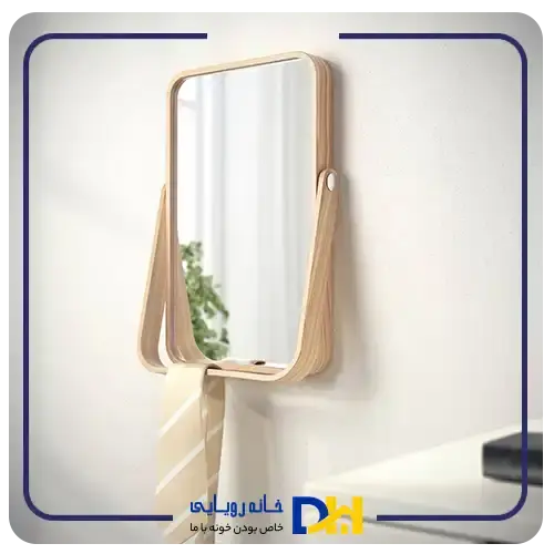 آینه رومیزی و دیواری دورقاب چوبی ایکیا IKORNNES
