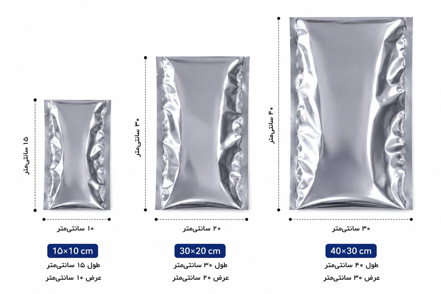 کیسه محافظ آنتی استاتیک بدون زیپ | ESD Shielding Bag