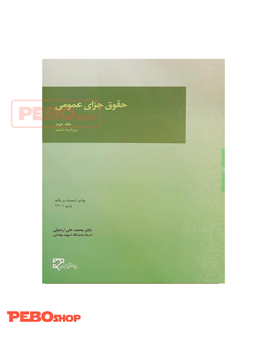 حقوق جزای عمومی جلد دوم میزان اردبیلی