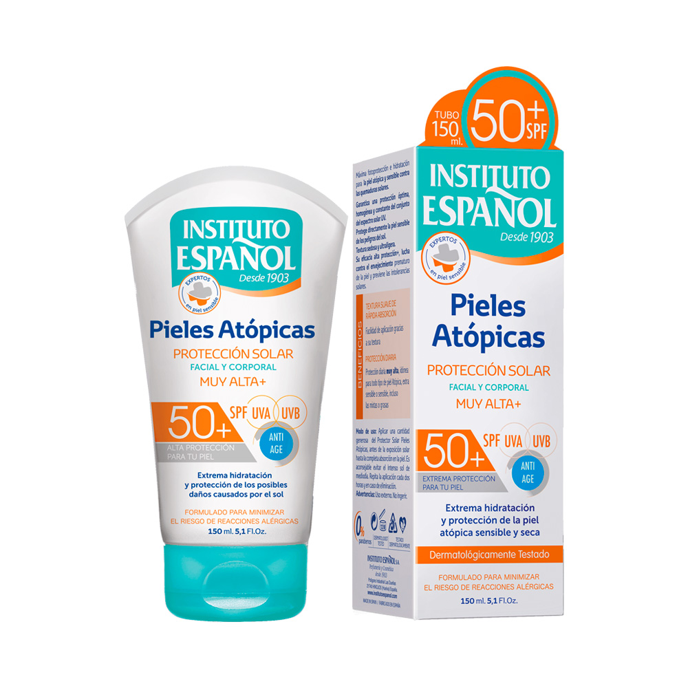 کرم ضد آفتاب پوست آتوپیک اسپانول با SPF+50 حجم 150 میل