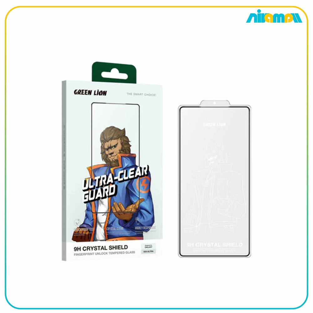 گلس گرین لاین مدل 9H Crystal Shield HD مناسب برای گوشی سامسونگ S25 Ultra