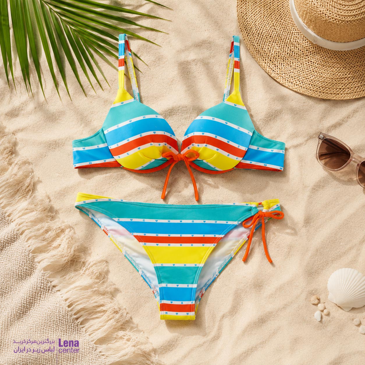 مایو زنانه بیکینی آبرنگی