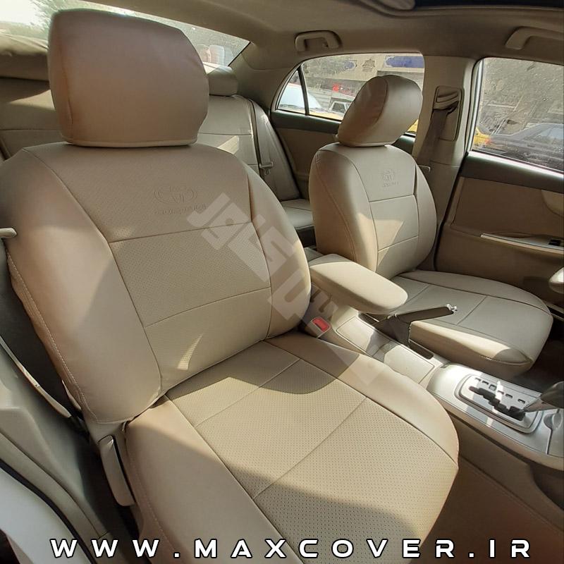 روکش صندلی تویوتا کرولا 2006 تا 2013 Corolla چرم کرم