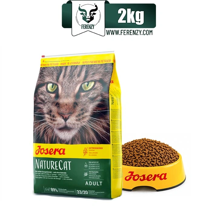 غذای خشک گربه بالغ جوسرا طعم مرغ و سالمون مدل نیچرکت وزن 2 کیلوگرم Josera Naturecat