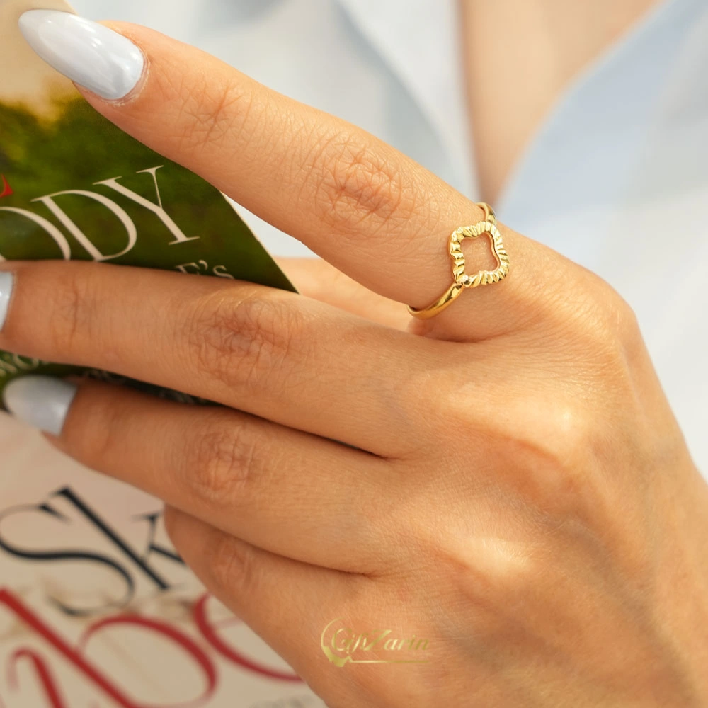 انگشتر طلا زنانه ونکلیف R450