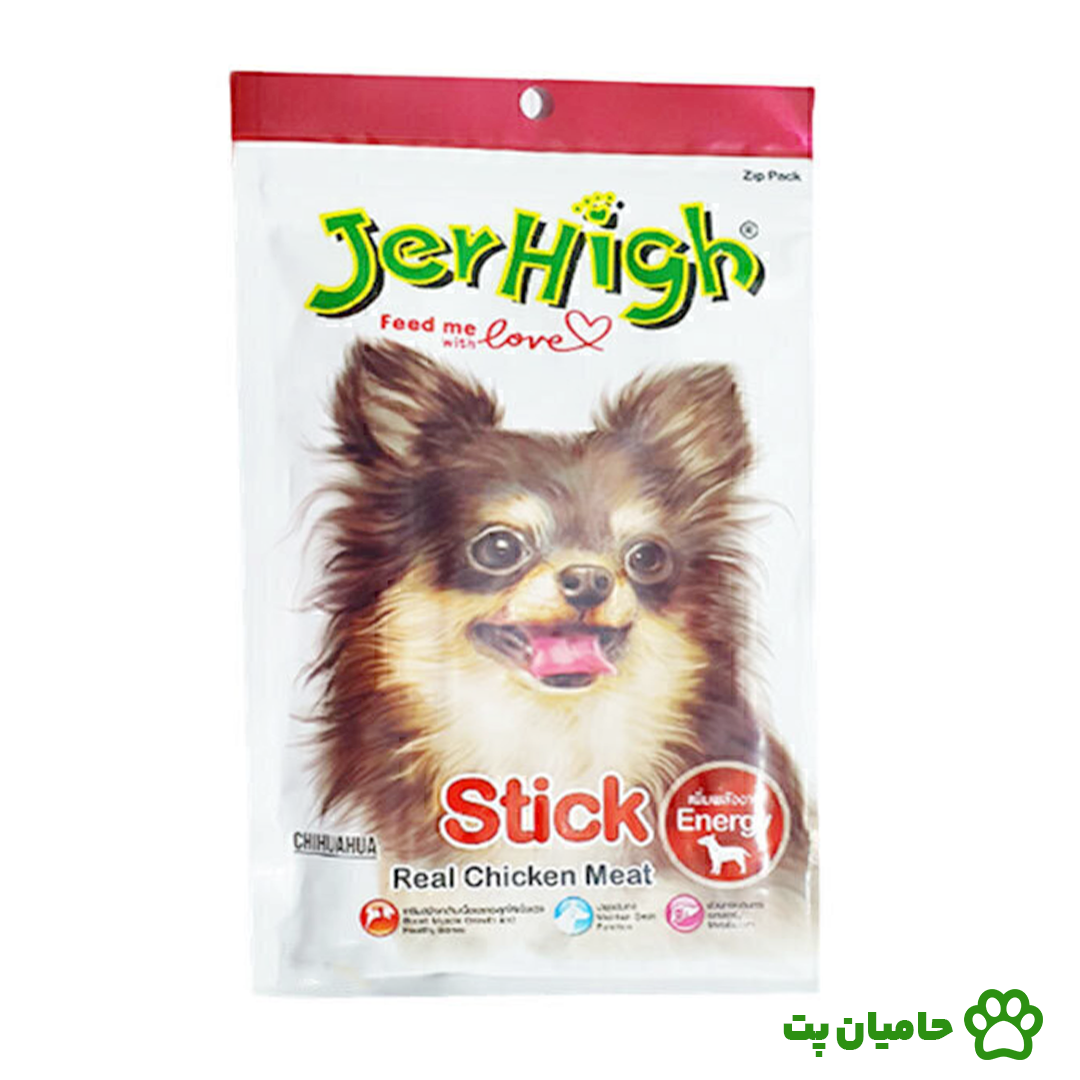 تشویقی جرهای استیک مرغ (Chicken stick) وزن 70 گرم