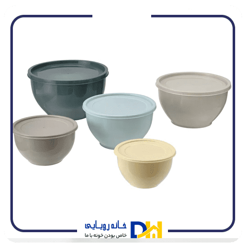 ست کاسه دربدار ۵تکه ایکیاGARNITYREN