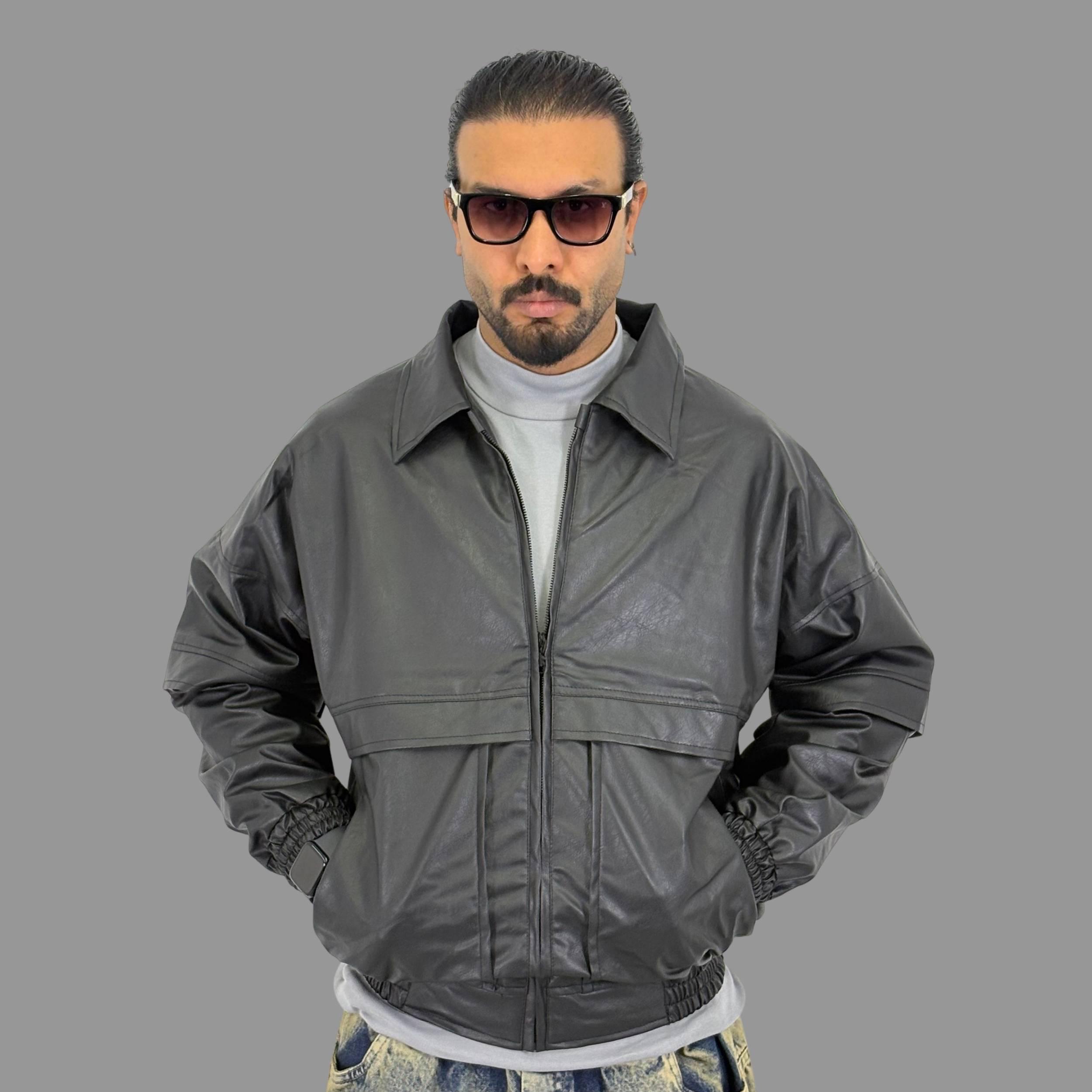 کاپشن چرم  مردانه C1