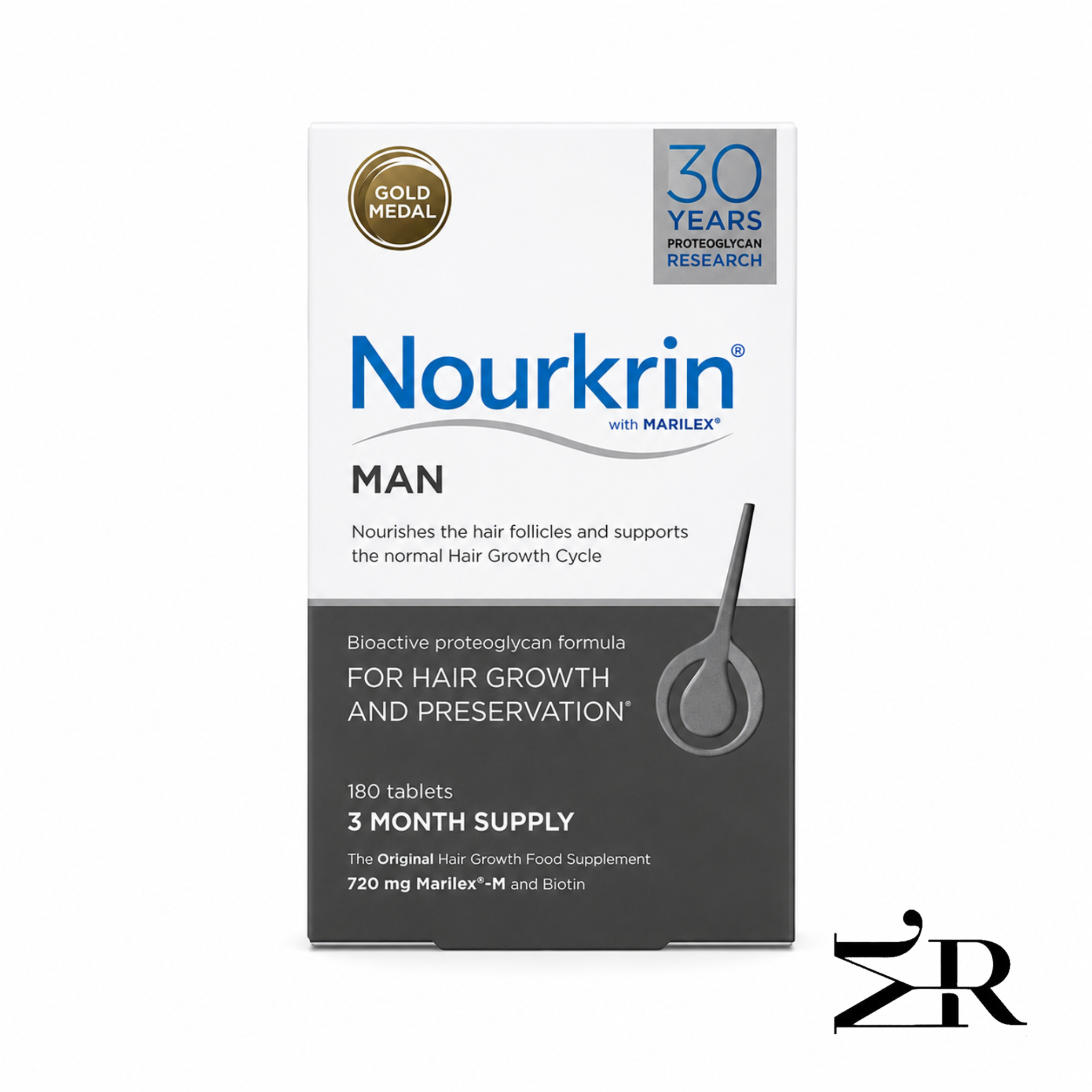 قرص تقویت مو نورکرین مردانه |Nourkrin Man |بسته ۱۸۰ عددی