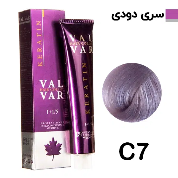 رنگ مو وال وار بلوند دودی روشن سری دودی شماره c7