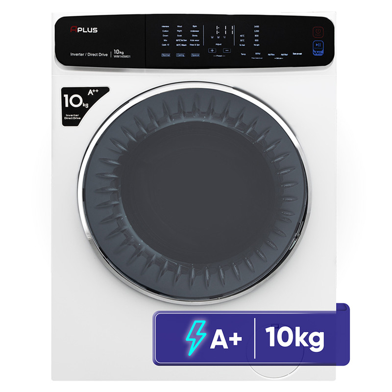 ماشین لباسشویی 10 کیلوگرم اتوماتیک آپلاس مدل WM145A01 - تیتانیومی