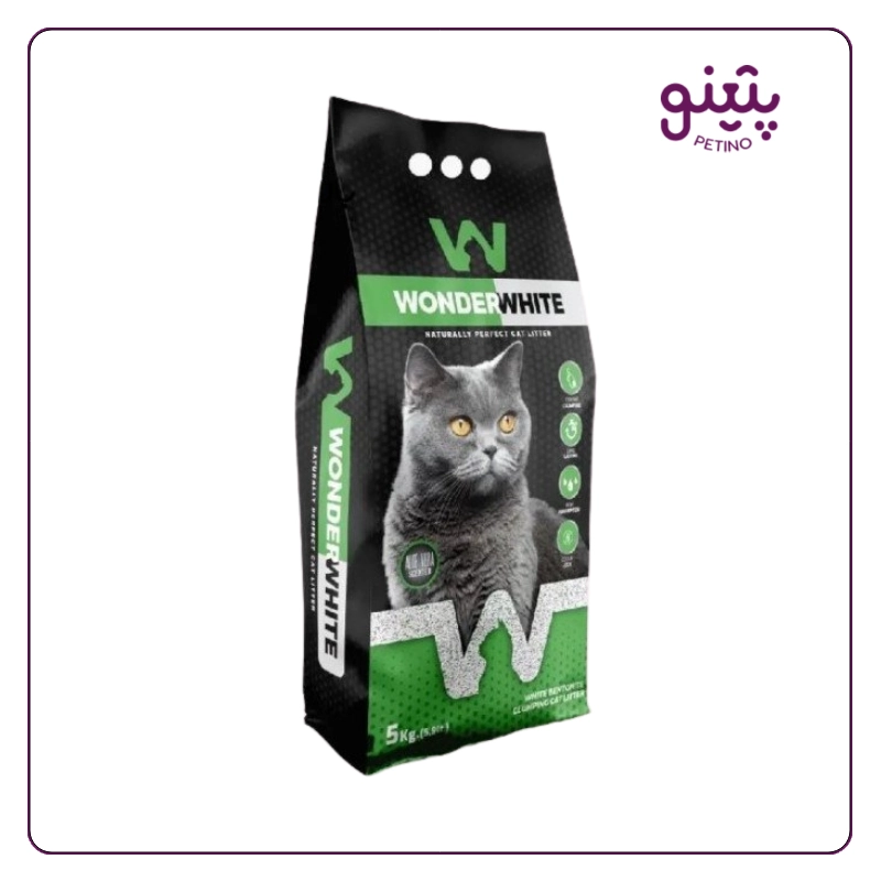 خاک گربه واندر وایت با رایحه آلوئه ورا ۵ کیلویی