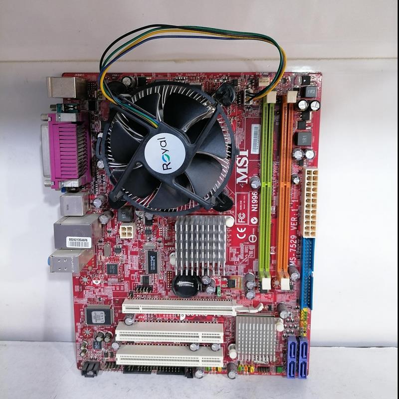 باندل مادربرد MSI مدل MS-7529 ver 1 , 1 (DDR2)-استوک