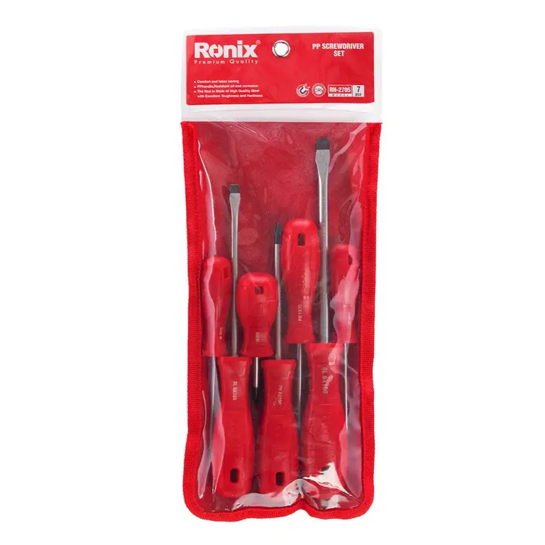 ست پیچ گوشتی 7 عددی دسته پلاستیکی رونیکس مدل RH-2705