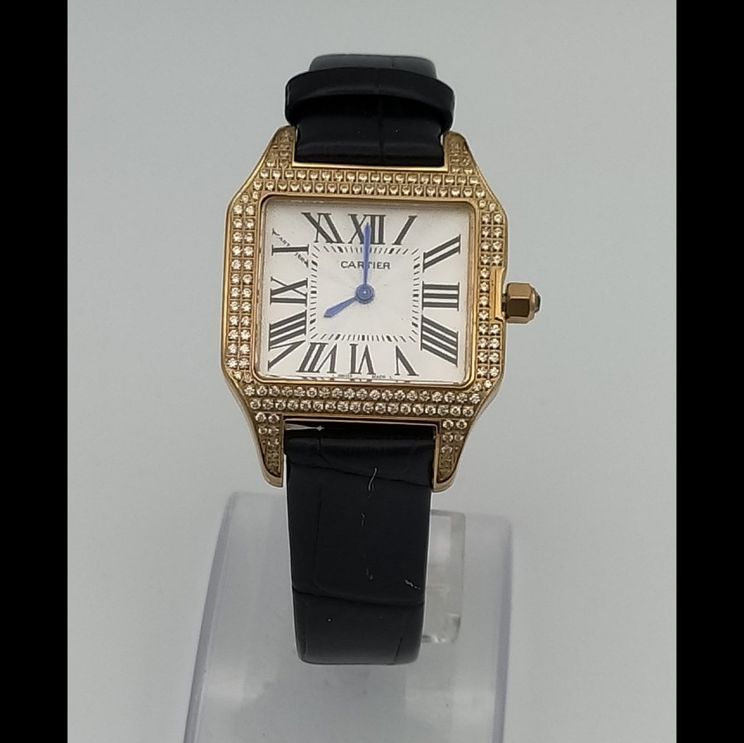 ساعت زنانه کارتیر بند چرمی CARTIER