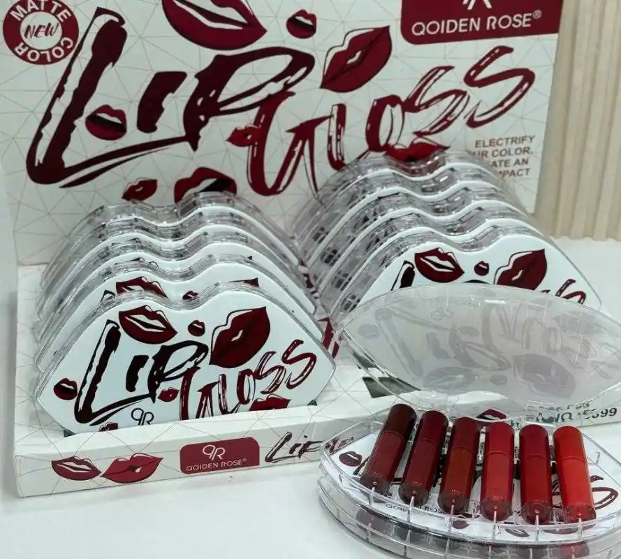پک رژلب 6 عددی 5899 گلدن رز QOIDEN ROSE