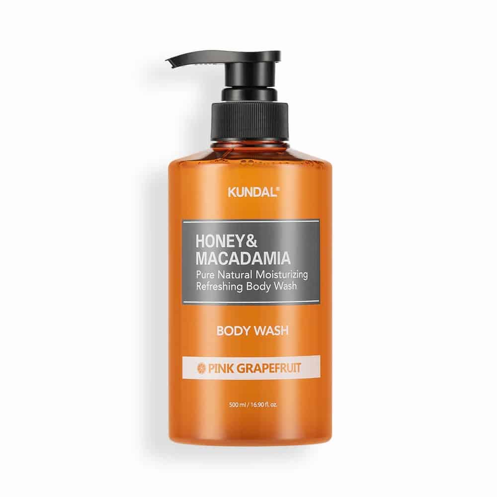 بادی واش کوندال عصاره گریپ فروت Kundal – Honey & Macadamia Body Wash 500ml – Pink Grapefruit