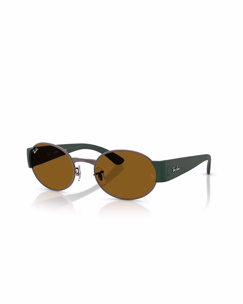 عینک آفتابی اورجینال زنانه ریبن مدل RayBan RB3770 - فريم قهوه اي دسته سبز عدسي قهوه اي