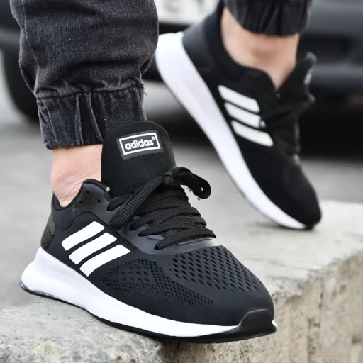 آدیداس فالکون adidas falcon مشکی سفید مردانه و زنانه اسپرت کتونی رانینگ راحتی کفش