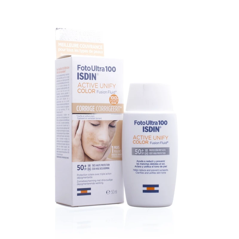 ضد آفتاب رنگی SPF50 ISDIN Active unify Color