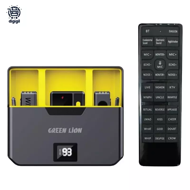 میکروفون بی‌سیم یقه ای Green Lion با ریموت کنترل