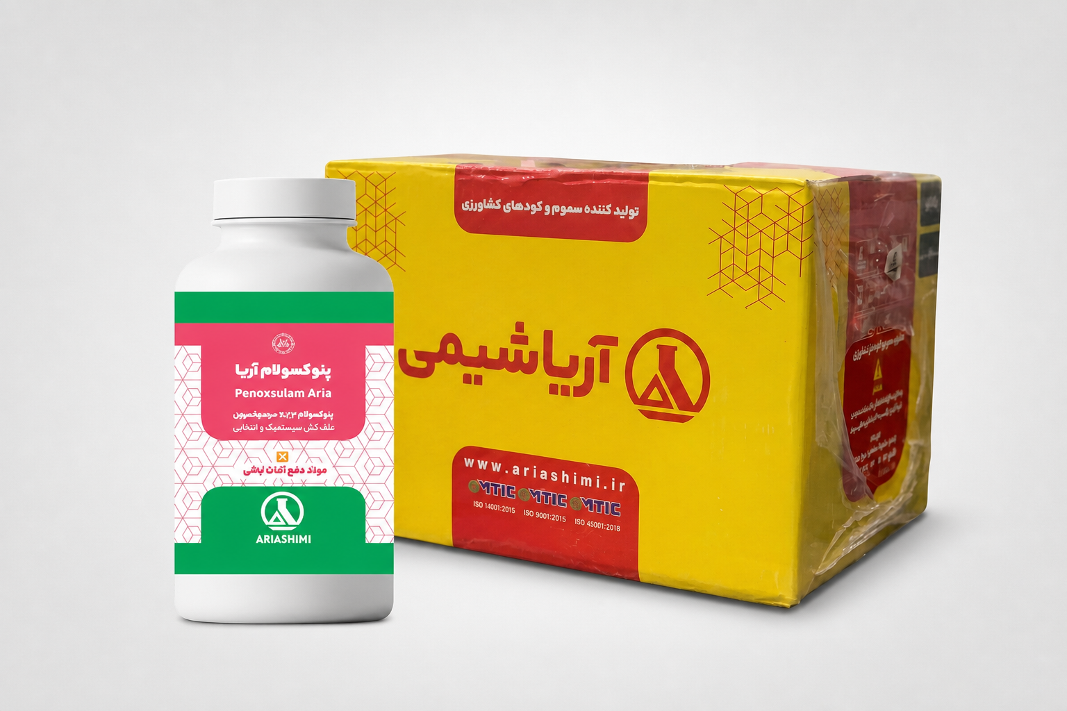 علف کش پنوکسالام ۲۴٪ SC آریاشیمی – بطری ۱۰۰ سی‌سی (فروش عمده – کارتن ۴۸ عددی)