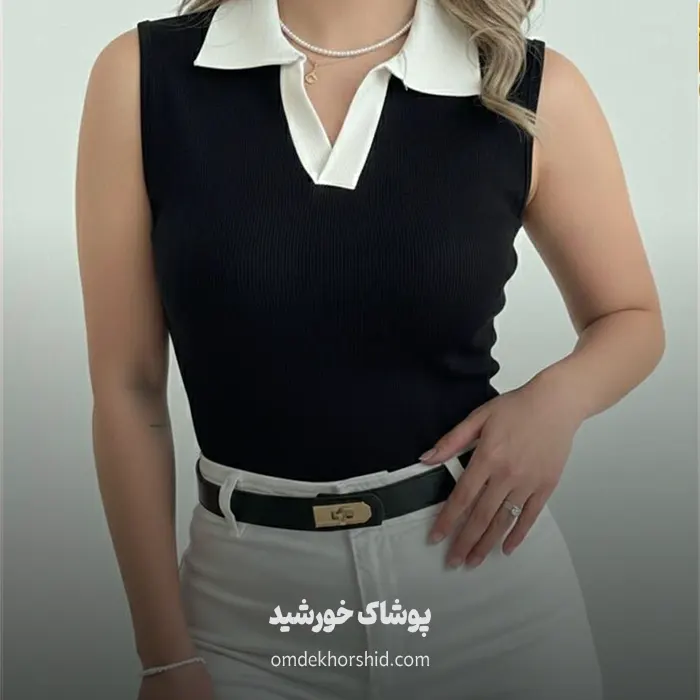 کراپ‌ حلقه ای یقه مردانه