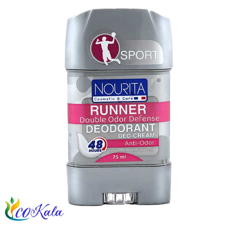 استیک کرمی خوشبو کننده بدن اسپرت نوریتا مدل Runner حجم 75 میلی لیتر